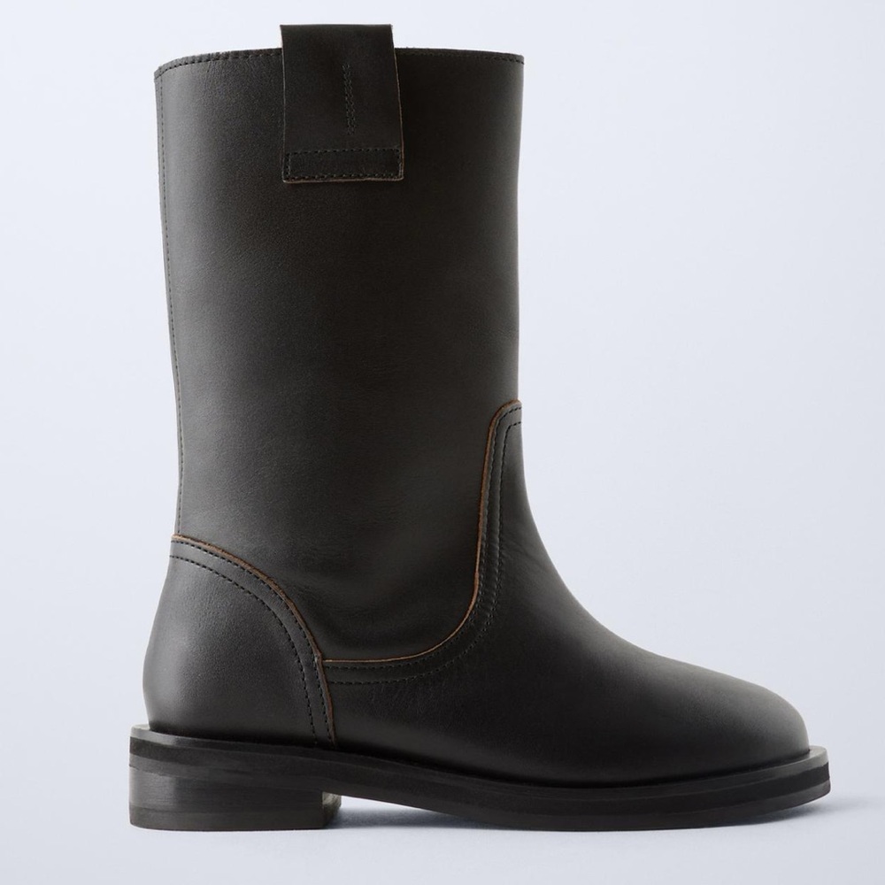 Zara Kids Leather Boots - Picture 6 of 6
